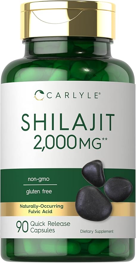 Carlyle Shilajit Capsules | 90 Count | Non-GMO and Gluten Free Supplement