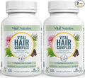 VITAL NUTRITIVE Vital Hair Complex -Hair Growth Vitamins for Women and Men -Biotin & Vitamin B -Hair Growth Supplement for Healthy Hair Skin & Nails -Hormone & Gluten Free -Hair Vitamins for Women
