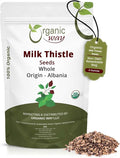 Organic Way Whole Milk Thistle Seeds (Silybum marianum) - Herbal Tea | European Wild-Harvest, Organic & Kosher Certified, Vegan, Non GMO & Gluten Free, USDA Certified, Origin - Albania (4 Oz)