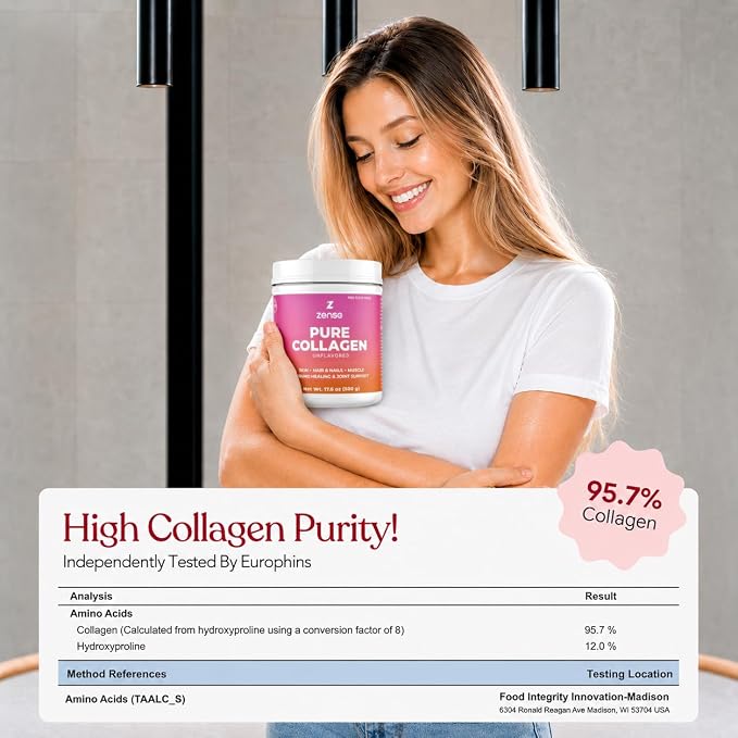 Hydrolyzed Collagen Powder for Women & Men – Organic Type I & III Bovine Collagen Peptides, High Protein – For Bone Strength, Joint Support, Healthy Hair & Glowing Skin - Colágeno Hidrolizado (500 g)