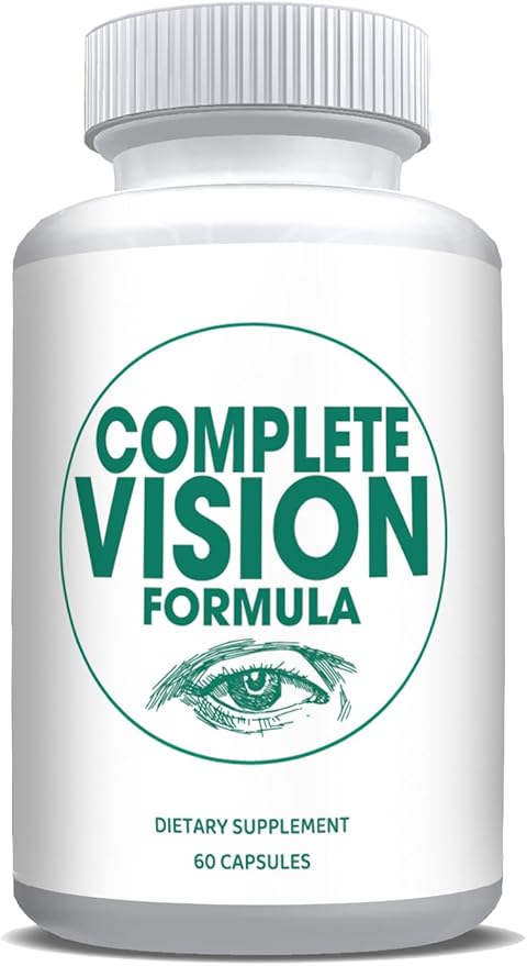 Pure Eye Health Vitamin & Mineral Supplements for Adults | Complete Research Vision Formula w/Bilberry, Lutein, Zeaxanthin, Lycopene, Resveratrol 60 Caps (3 Pack)