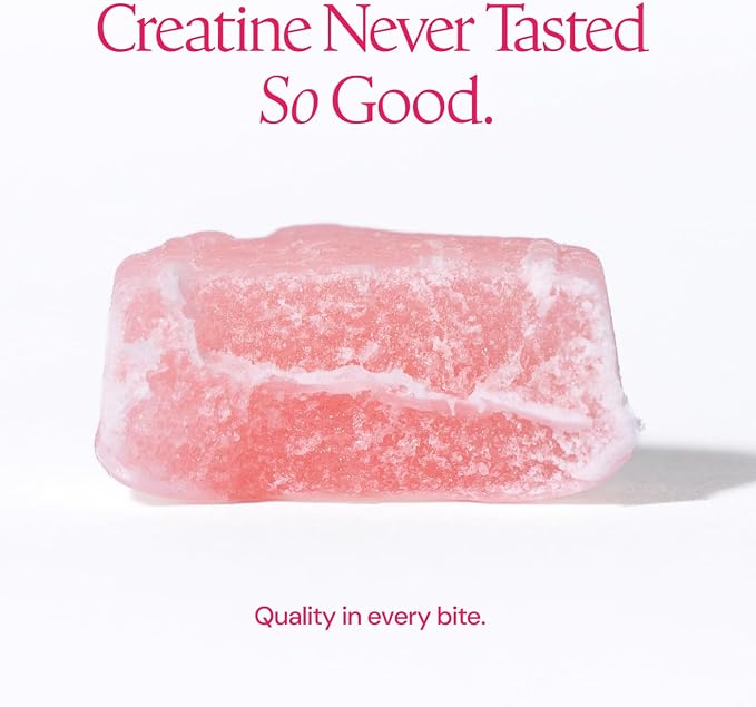 Create Creatine Monohydrate Gummies for Men & Women, Boost Focus, Strength, and Endurance, Anti-Melting Formula, Vegan, Gluten-Free, Non-GMO, 1.5g of Creatine per Gummy (Watermelon)