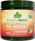 Organic Muscle Organic Pre Workout Powder, Passionfruit Guava — USDA Organic Superfood Blend | Maca, Beet Root, Cordyceps, Rhodiola | 150mg Natural Caffeine, Vegan, No Jitters, 20 Servings