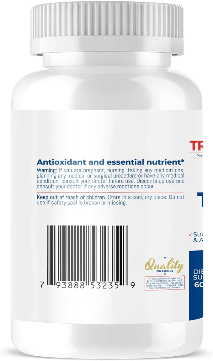 Trio-E 400 IU Vitamin E (400 IU) dl-Alpha, Dietary Supplement for Antioxidant Health & Immune System, 60 Softgels