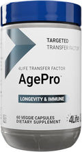 4Life - Transfer Factor - AgePro - Healthy Aging & Immune Support - NMN, Quercetin, AKG, Apigenin & Mushroom Extract - 60 Veggie Capsules
