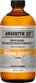 Argentyn 23 Professional Immune Support - Colloidal Silver, Bio-Active Silver Hydrosol, 23 ppm, Liquid Twist Top, 16 Fl Oz (473 mL)