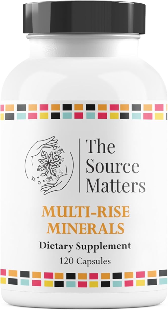 Multi-Rise Minerals Daily Multi-Mineral Supplement with Highly Absorbed Chelated Minerals for Bone, Muscle, Nerve, and Digestive System Support (120 Capsules)