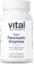 Vital Nutrients Vegan Pancreatic Enzymes - for Women & Men - Enzymes for Digestion Support Gut Health - Relief from Gas & Bloating - Gluten, Dairy, Soy Free - 90 Capsules