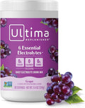Ultima Replenisher Daily Electrolyte Powder Drink Mix, 90-Serving Canister | Zero Sugar Grape Hydration Powder with 6 Electrolytes & Minerals - Sugar Free, Plant-Based & Keto Friendly