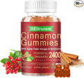 Cinnamon Supplements, Premium Ceylon Cinnamon Gummies 2400mg with Berberine, Turmeric, Apple Cider Vinegar, Bitter Melon, Chromium - Vegan, Non-GMO丨60 Counts