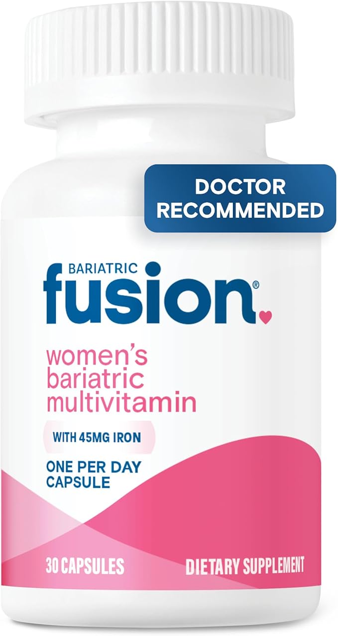 Bariatric Fusion Bariatric Multivitamin with Iron for Women | Hair, Skin and Nails Blend for Hair Loss After Bariatric Surgery & GLP-1 | 30 Capsules | 1 Month Supply