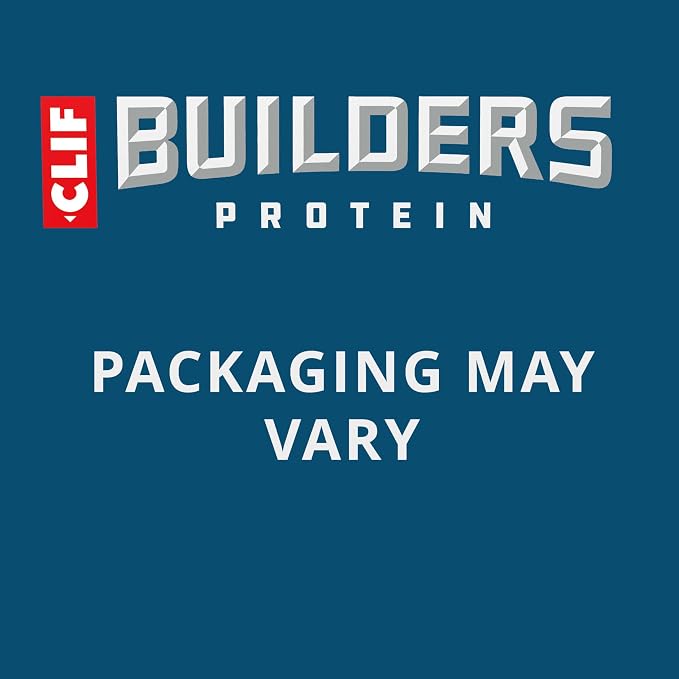 CLIF BUILDERS Protein Bars - Vanilla Almond Flavor - 20g Plant Based Protein - Gluten Free - Non-GMO - Low Glycemic - No Artificial Sweeteners - 2.4 oz. (Pack of 144)
