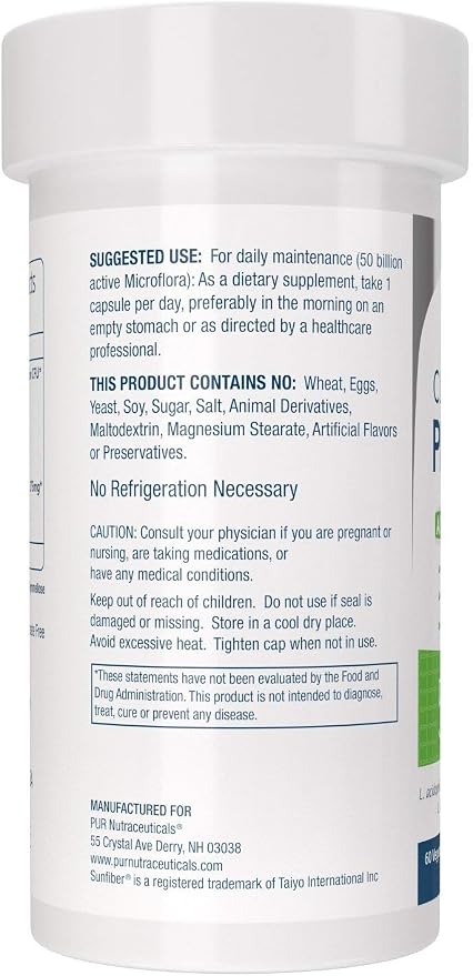 Clinical Grade Probiotics * 50 Billion CFUs/Serving * 10 Strains * Built-in Prebiotic * 60 Daily Capsules - 2 Month Supply * All Natural 100% Made in USA