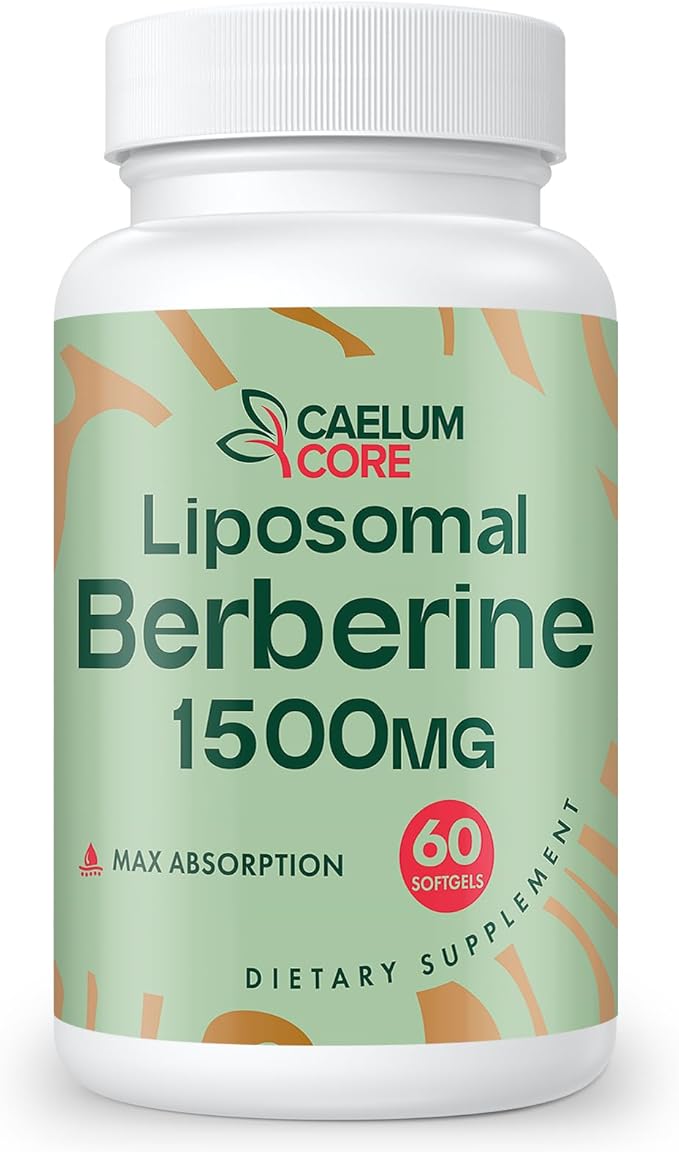 Liposomal Berberine HCL - Berberine 1500mg Activates AMPK, High Bioavailability Berberines Supplement for Women and Men, Supports Body Balance