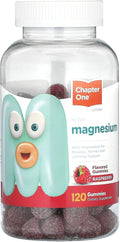Zahler Chapter One Magnesium Gummies - Supports Calm for Kids - Chewable Magnesium Supplement Gummies to Support Muscle Function - Kosher, Dairy-Free & Gluten-Free - Raspberry, 120 Count