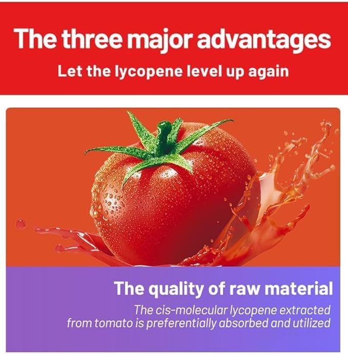 Lycopene Capsules - 500mg 100 Softgels Natural Tomato Extract Organic Complex Formula Supplement - Gluten-Free, Non-GMO (2 Pack)