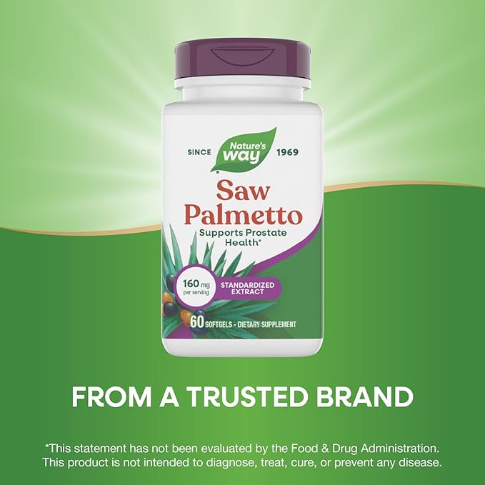 Nature's Way Saw Palmetto, 160 mg per serving, 60 Softgels