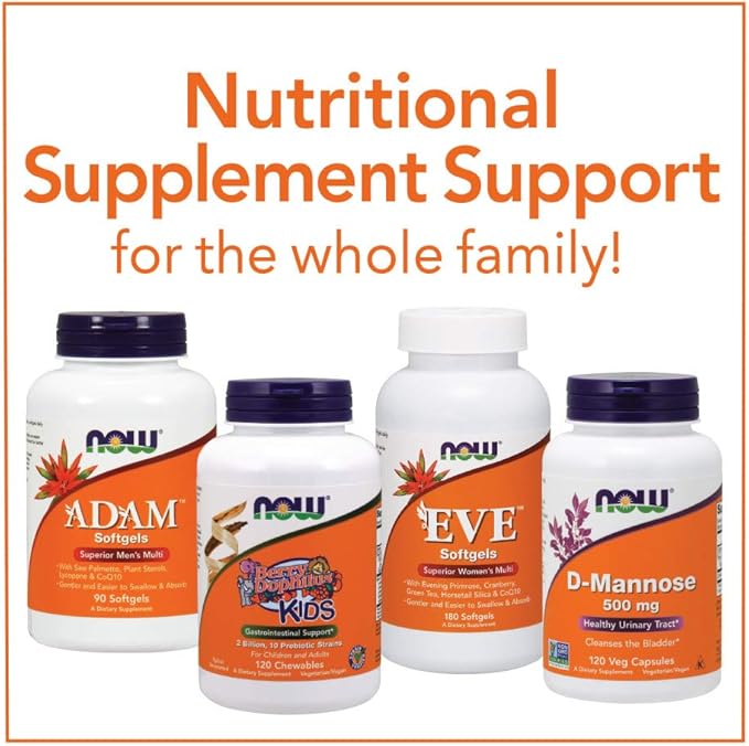 NOW Foods AdamTM Men's Multiple Vitamin -Softgels,180 Count (Pack of 1)