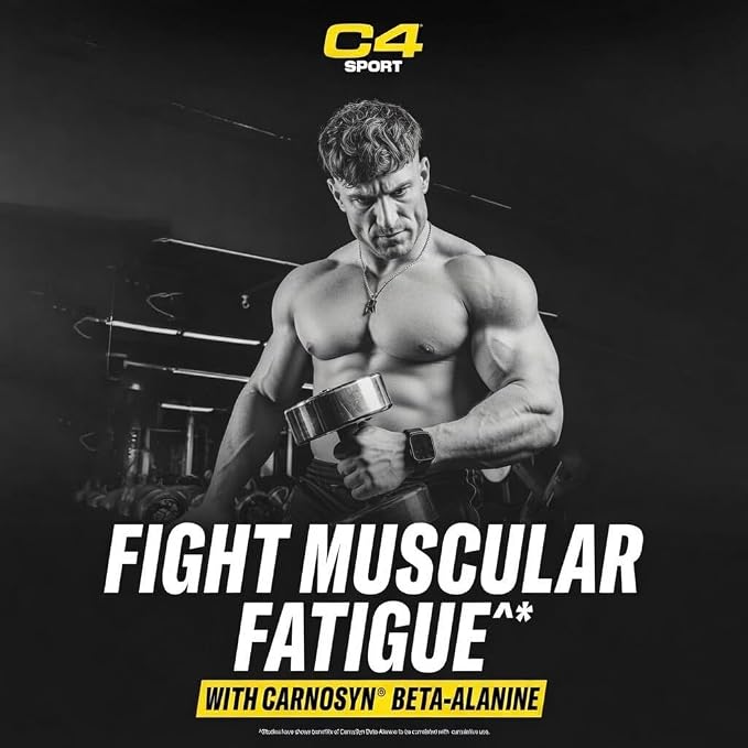 Cellucor C4 Sport Pre Workout Powder Blue Raspberry - Pre Workout Energy with 3g + 135mg Caffeine and Beta-Alanine Performance Blend - NSF Certified for Sport | 30 Servings