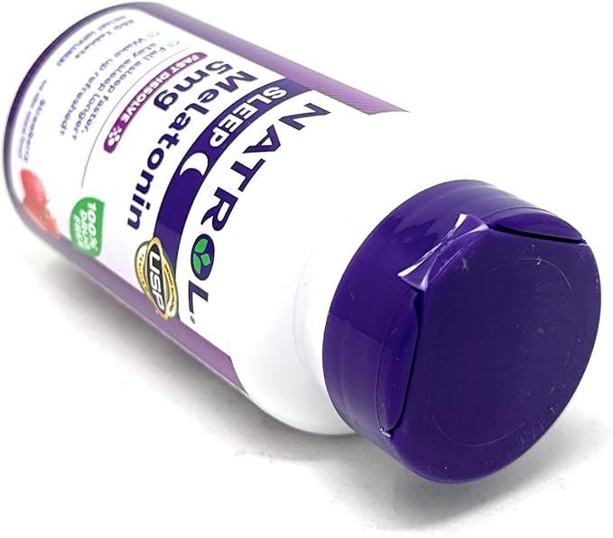 Natrol Melatonin 5 Mg, 250 Fast Dissolve Tablets Strawberry Flavor