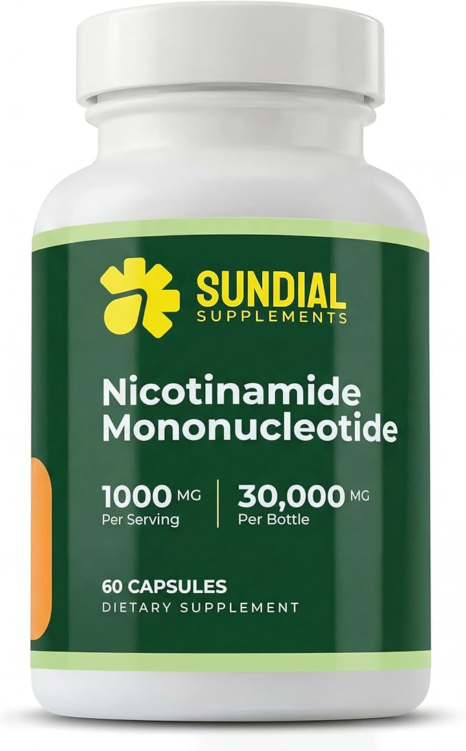 Nicotinamide Mononucleotide NMN 1000 mg - High Strength Formula - Adult Daily Supplement (60 Capsules, 30 Servings)
