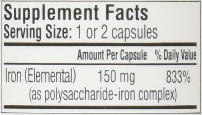 NU-IRON 150mg 100ct Caps