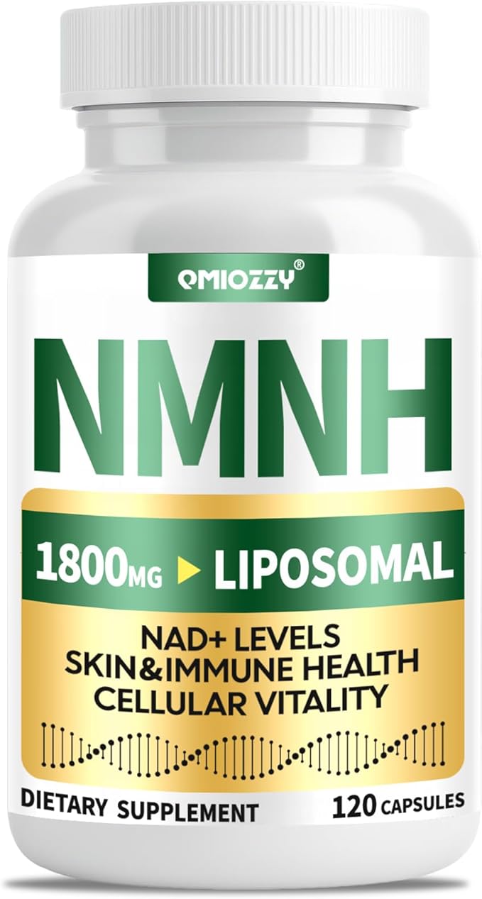 NMNH Supplement 1000mg - Nicotinamide Mononucleotide Alternative, Boost NAD+ with Liposomal Resveratrol & Nicotinamide Riboside NR, for Healthy Cellular, Aging, Energy, 120 Vegan Non-GMO Capsules