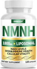 NMNH Supplement 1000mg - Nicotinamide Mononucleotide Alternative, Boost NAD+ with Liposomal Resveratrol & Nicotinamide Riboside NR, for Healthy Cellular, Aging, Energy, 120 Vegan Non-GMO Capsules
