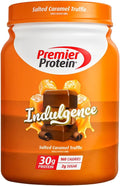 Premier Protein Powder Indulgence, Salted Caramel Truffle, 30g Protein, 160 Calories, 2g Sugar, Gluten Free (17 Servings)