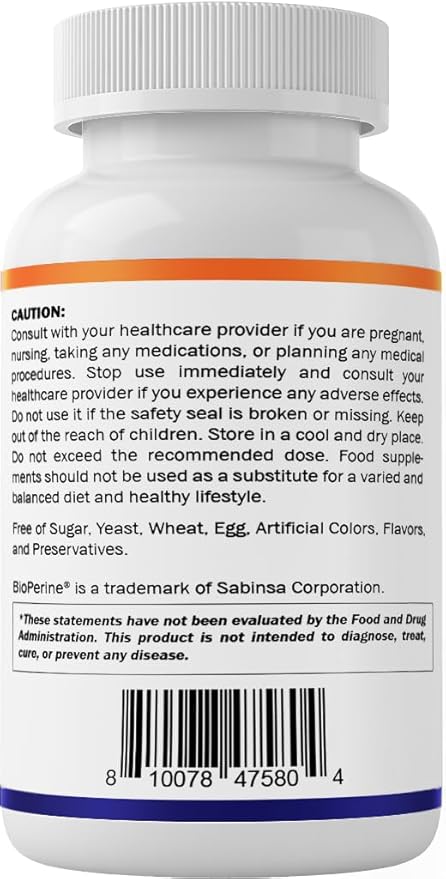 Vitamatic KSM-66 Ashwagandha Root Extract + Bioperine - 600mg, 60 Veggie Caps (1200 mg per 2 Capsules)