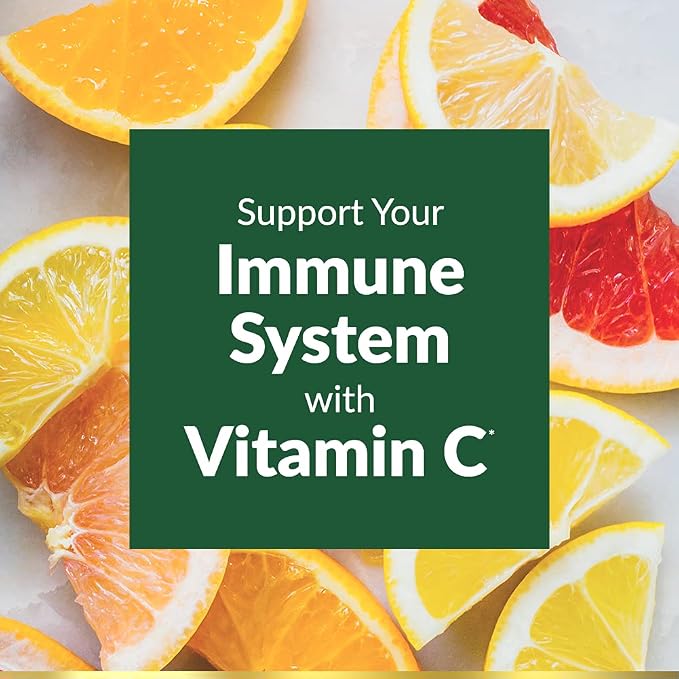 Nature's Bounty Vitamin C 1000mg, Supports Immune and Antioxidant Health, Vitamin C Supplement, 1 Per Day, 300 Vegetarian Caplets (Pack of 2)