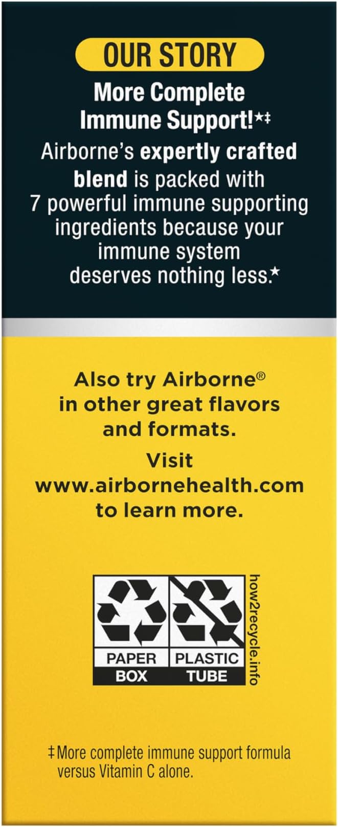 Airborne Variety Pack 1000mg Vitamin C with Vitamin D & Zinc, Sugar Free Multivitamin Immune Support Supplement, Antioxidants Vitamins A C & Vitamin E, 30 Effervescent Tablets, Citrus + Verry Berry