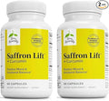 Terry Naturally Saffron Lift + Curcumin - Herbal Supplement with Curcumin - Non-GMO Saffron & Brain Curcumin Capsules - Concentration & Relaxation Support Supplement - 60 Capsules (Pack of 2)