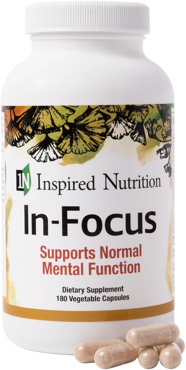 in-Focus - Supports Mental Clarity - No Caffeine - 180 Capsules