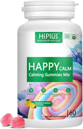 Calming Gummies - Ashwagandha KSM-66, Magnesium Glycinate & L-Theanine Supplement, Vitamin D3 - Ashwagandha Extract - Helps with Focus & Relaxation, Lemon Flavor, 60 Count
