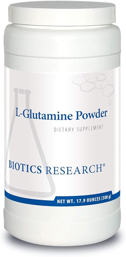Biotics Research L Glutamine Powder Powdered Formula, 3g/Serving, Gastrointestinal Health, Gut Lining Support, Optimal Muscle Support, Lean Muscle, Antioxidant Activity, 17.9 Ounces 166 Servings