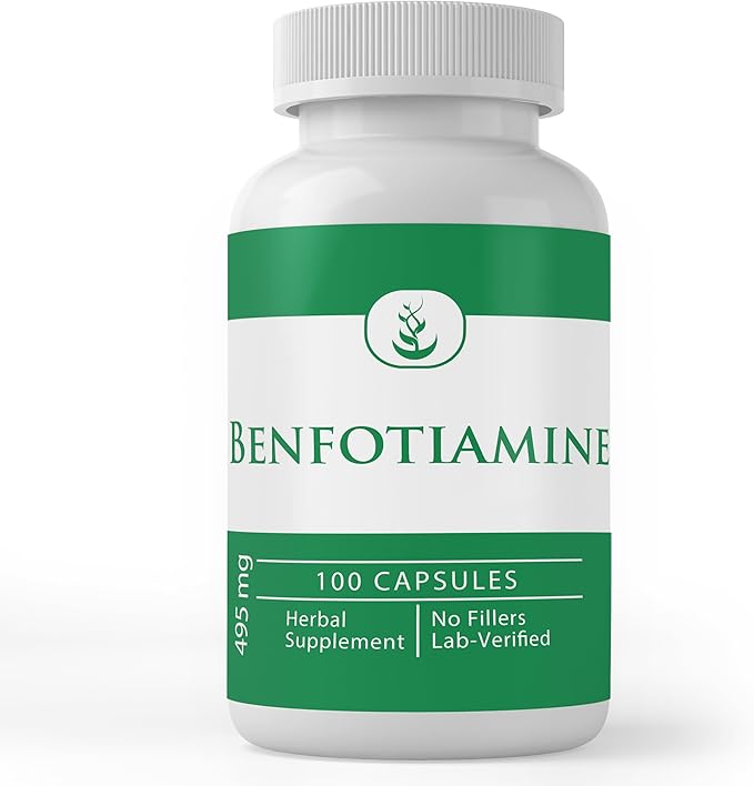 PURE ORIGINAL INGREDIENTS Benfotiamine and Alpha-Lipoic Acid Bundle, 100 Capsules Each, Always Pure, No Additives or Fillers, Lab Verified