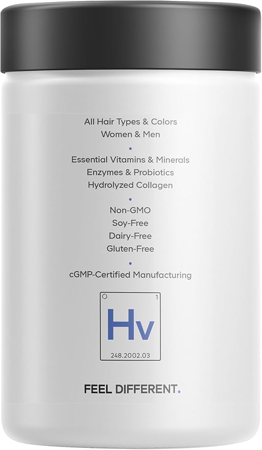 Codeage Hair Vitamins 10000 mcg Biotin, Keratin, Collagen, Vitamin A, B12, C, D3, E, Zinc, Turmeric, Probiotics, Enzymes, Inositol - Hair Care Support - Healthy Hair Supplement Pills - 2 Pack