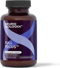 Neurobiologix Full Focus for Men & Women, Brain & Mood Support Supplement, Promotes Focus, Memory & Cognitive Function, with Green Coffee Bean, Bacopa, Magnesium & SAM-E, Gluten Free, 120 Capsules