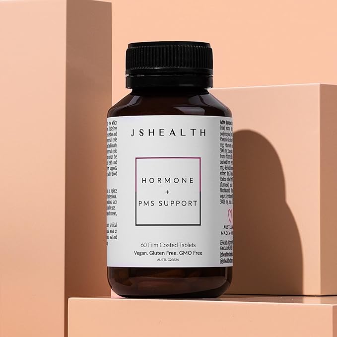 JSHealth Hormone Balance for Women. PMS Support with Vitamins B3, B6, Magnesium. Premenstrual Tension Relief. Nutritionist-Formulated, Vegan (60 Tablets)