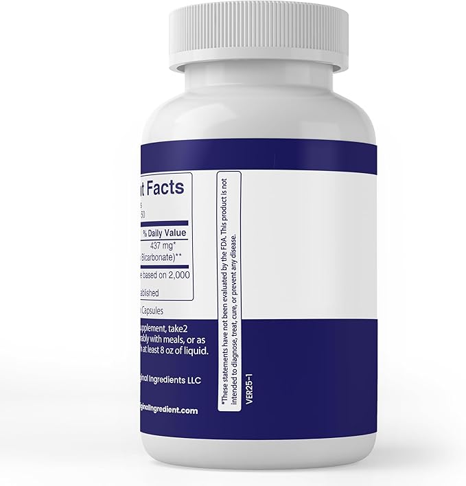 Pure Original Ingredients Sodium Bicarbonate (100 Capsules) Always Pure
