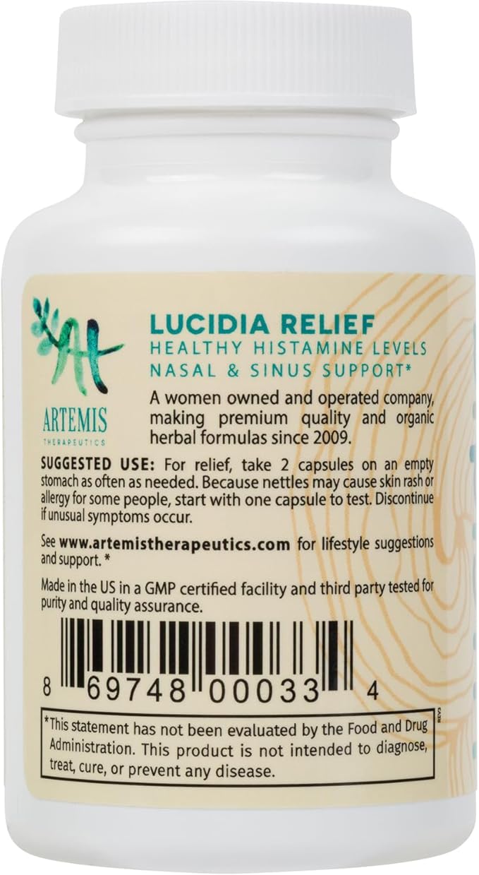 Lucidia Quercetin with NAC, Bromelain, Reishi & Stinging Nettle - Immune Support & Seasonal Wellness - Practitioner Formulated, Non-Drowsy Supplement, 60 Capsules