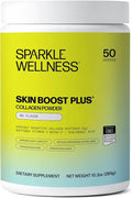 Sparkle Wellness VERISOL Bioactive Hydrolyzed Collagen Peptides | Collagen Powder Supplement with Vitamin C & Hyaluronic Acid for Hair, Skin, and Nail Health | Skin Boost Plus (No Flavor) [50-Serves]