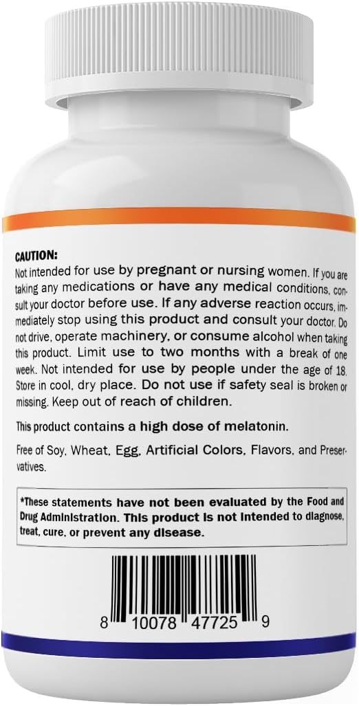 Vitamatic Melatonin 12 mg – Natural Berry Flavor – 300 Fast Dissolve Tablets – Formulated by Healthcare Professionals – Non-GMO, Gluten Free