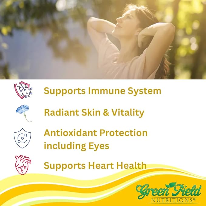 Greenfield Nutritions Halal Vitamin E 400 IU Softgels (180mg) 60 Counts – Dietary Supplement for Skin, Heart, Eye, and Immune Health Support – 2 Month Supply