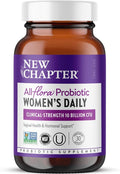 New Chapter Probiotics for Women - 30 ct (1 Month Supply), Women's Daily Probiotic with Prebiotics and Probiotics for Vaginal Health & Chaste Tree for Hormonal Support, 100% Vegetarian, Non-GMO