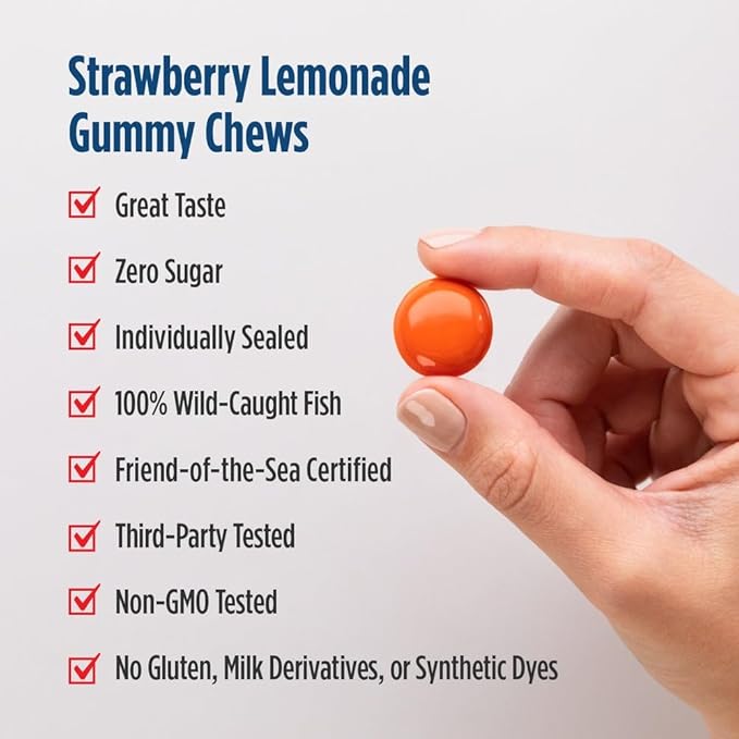 Nordic Naturals Children’s Eye Health Gummies, Strawberry Lemonade - 30 Gummies for Kids - 484 mg Total Omega-3s DHA, Lutein & Zeaxanthin - Brain Health, Antioxidant Support, Non-GMO - 30 Servings