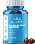 (60 Count) Ashwagandha Gummies KSM-66 - Mixed Berry, Vegan, Plant Based, Non-GMO, Gluten-Free & Gelatin Free Relax, Organic Ashwa Root Extract Supplement for Immune Support