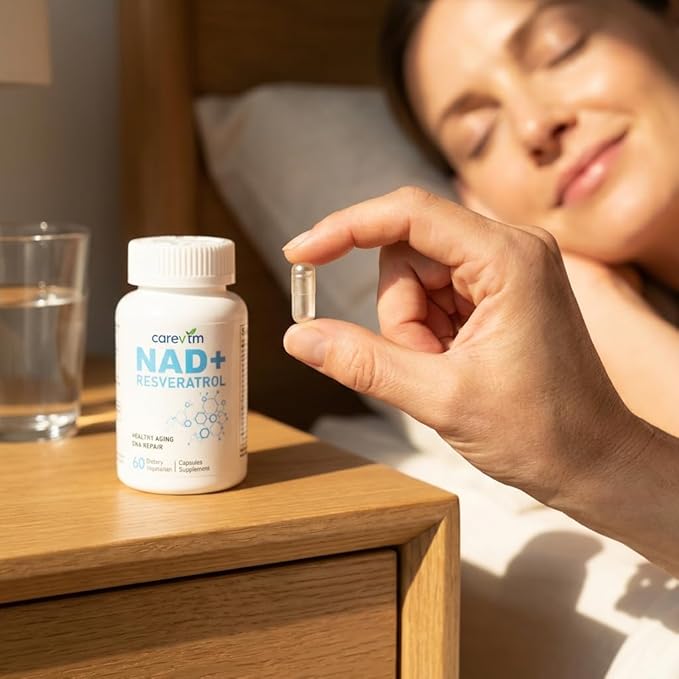 Liposomal NAD+ Complex 500mg,Contains Nicotinamide nucleoside & Spermidine,60Capsules - High-Performance CellularRepair,Mitochondria & Anti-AgingSupport - Optimized Absorption,GMO-Free