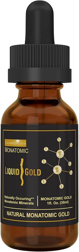 Ormus Monoatomic Gold Rich in Pure M-State Minerals & White Powder Gold - Pure 24k Gold -Trace Mineral Solution 1 oz